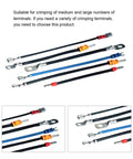 Top Tier Automatic Wire Terminal Crimping Tool, Multifunction Electric Plier Machine For 0.25 To 10mm2 Cables with various crimping terminals.