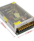 Beefy 12V 20A DC Switching Power Supply Universal Regulated Converter From AC 100 240V To Stable DC12V 240W dimensions shown