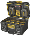 Dual Port Charger For ToughSystem 2.0 20V Max Batteries With Dual USB Ports And IP55 Dust And Water Protection in storage case