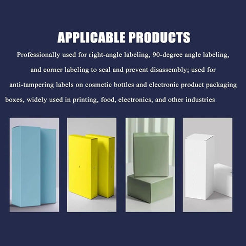 Tiuheyo Semi Auto 90 Degree Corner Labeling Machine For Transparent Round Stickers Precision Adhesive Sealer For Food Packaging Electronics And Printing Small Business Setup Super Easy, various packaging boxes for labeling.