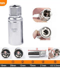 Heavy Duty Bolt Extractor Kit Made From Chrome Vanadium Steel For Tough Jobs, Perfect Universal Screw Remover Tool To Pull Broken Bolts Fast And Easy In Your Garage 10mm