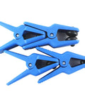 Pro Grade Heavy Duty Brake Tubing Clamps Kit For Cars Motorcycles And Trucks, blue plastic clamps with rubber pads