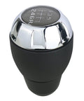 Chrome 6 Speed Manual Shift Knob Replacement For Jeep Wrangler JK 2011 2018 Gear Shifter Fits OEM Dimensions, Rugged Look