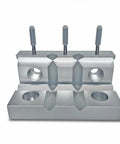 Top Shelf 6 Inch Aluminum Soft Vise Jaws Set Hard Hat Certified Heavy Duty 6061 T6 Bench Vice Pads for secure clamping.