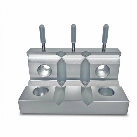 Top Shelf 6 Inch Aluminum Soft Vise Jaws Set Hard Hat Certified Heavy Duty 6061 T6 Bench Vice Pads for secure clamping.