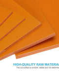Red Phenolic Resin Sheet 0.5mm Thick 100x150mm Insulation Sheet For ICT IET Test Fixtures Machining Ready 5 Pack Pro Grade Durable Phenolic Plastic Board For DIY And Industrial Projects, orange sheets stacked