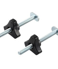 Diy Woodworking M8 T Track Knob Kit With Black Star Handles And Steel Bolts For Secure Clamps Fixtures Jigs And Custom Shop Projects, 2 pcs