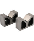 Rock Solid Cast Iron V Block Set For Precision Layout Work And Machinist Bench Setup Featuring Dead Square Ground Edges And Point Zero Zero Zero One Inch Tolerance That Is Seriously Badass Quality, showing a matched pair.