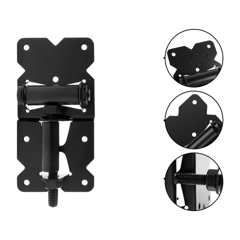 Heavy Duty Iron Self Closing Gate Hinges With Reliable Quick Release Pins And Simple Tool Free Setup For Fence Or Barn Doors That Handle Daily Wear Without Skipping A Beat