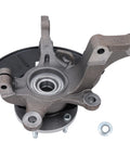 Front view of Front Left Wheel Hub Bearing and Steering Knuckle Assembly 698405 for Mercury Mariner, Ford Escape, Mazda Tribute.
