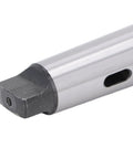 Rock Solid C45 Steel Taper Drill Sleeve And Taper Shank Adapter for Heavy Duty Machine Shops, close-up view of the shank.
