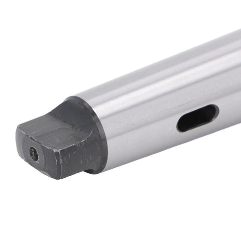 Rock Solid C45 Steel Taper Drill Sleeve And Taper Shank Adapter for Heavy Duty Machine Shops, close-up view of the shank.