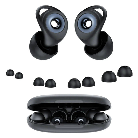Noise Cancelling Silicone Ear Plugs for Sleep and Snoring Reduction, Soft Reusable Ear Plugs for Deep Sleep and Concerts, 45 Decibels Hearing Protection, Comfortable High Fidelity Snug Earpieces, 8 Pairs Included