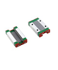 MGN12H 250mm Linear Rail Guide Kit With 2 Carriage Blocks for 3D printers and CNC machines, two metal and plastic carriages displayed