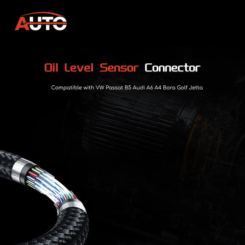 Oil Level Sensor Connector 3 Pin Wiring Harness For Volkswagen Passat B5 Audi A4 A6 Bora Golf Jetta 1J0973703 Replacement
