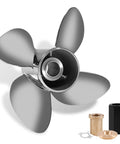 Beefy Stainless Steel Outboard Boat Propeller 13 1/4 By 15 For Mercury Engines 40 140HP Right Hand 15 Tooth Hub Kits