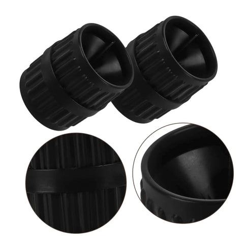 Two Pack Tubing Reamer Set For Copper Pipes Inner And Outer Deburring Tools Chamfering Edges Portable Plumbing Kit close-up view
