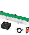 39 Inch Belt Conveyor With Sensor And Variable Speed, Desktop PVC Conveyor for Packaging Line, multi program control visible