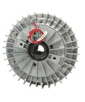 Front view of Heavy Duty Hollow Shaft Magnetic Powder Brake Clutch 0.6kg 6N.m YS0.6A1 with visible wiring and mounting features.
