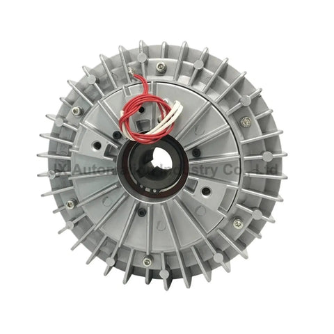 Front view of Heavy Duty Hollow Shaft Magnetic Powder Brake Clutch 0.6kg 6N.m YS0.6A1 with visible wiring and mounting features.