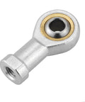 4 Pack 8mm Rod End Bearings M8x1.25 Right Hand Female Thread Self Lubricating Joint for Linkages, Heavy Duty Metric Spherical Bearings with 14 Degree Misalignment, 12.9 kN Static and 11.6 kN Dynamic Load Capacity, silver rod end bearing
