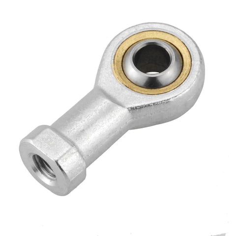 4 Pack 8mm Rod End Bearings M8x1.25 Right Hand Female Thread Self Lubricating Joint for Linkages, Heavy Duty Metric Spherical Bearings with 14 Degree Misalignment, 12.9 kN Static and 11.6 kN Dynamic Load Capacity, silver rod end bearing