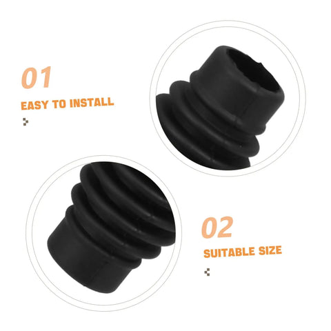 Insulation Sleeve For Coffee Makers Heat Resistant Steam Wand Guard And Pipe Cover, black rubber, easy install, suitable size