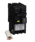 HOM230GFIC Homeline 30 Amp GFCI Circuit Breaker Two Pole 120 240 Volt AC Plug In Mount with visible label and wiring