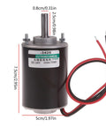 Industrial Grade 30W High Speed Permanent Magnet Motor With Reversible CWCCW Gear For Diy Candy Floss Machines And Small Cutting Tables, 24V size.