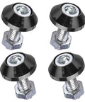 4 Pack Aluminum Alloy License Plate Bolts Anti Theft M6 Screws For Cars Trucks And Motorcycles Black Fasteners With Secure Fit Easy Install Sleek Look Dope Car Decoration