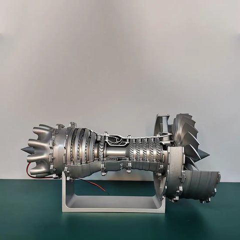 Turbofan Engine Model Kit For DIY Enthusiasts, 1 To 20 Scale, TR900 Inspired 3D Printing Jet Engine With Movable Fan Blades, side view