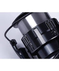 Close-up of metal chainring on Interchangeable Handle Fishing Reel With Metal Chainring For Beginners And Pros Black C3000MHG Series