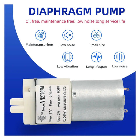 6V Electric Diaphragm Vacuum Pump With Automatic Negative Pressure Control For High Performance Peristaltic Systems Reliable Efficient And Durable