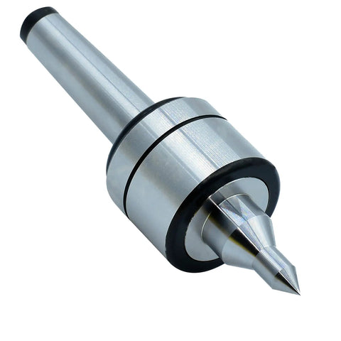 60 Degree MT3 Live Revolving Center For Lathe Tailstock Heavy Duty Carbon Steel High Accuracy 0.000197 Inch CNC Turning Tool