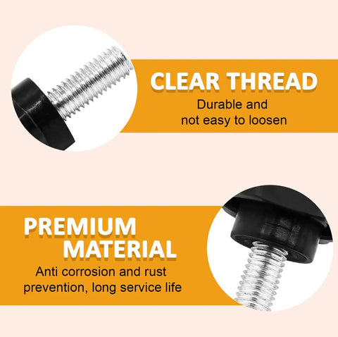 Four Pack Of M8 Threading Star Hand Knob Screws featuring clear thread and premium material for woodworking and DIY fixes.