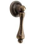 Antique Bronze Zinc Alloy Drawer Cabinet Pull Handle Knob Set of 4 2.36 Inch Length Durable Metal Hardware for Drawers Dressers Cupboards Ideal for DIY Furniture Renovation and Retro Styling