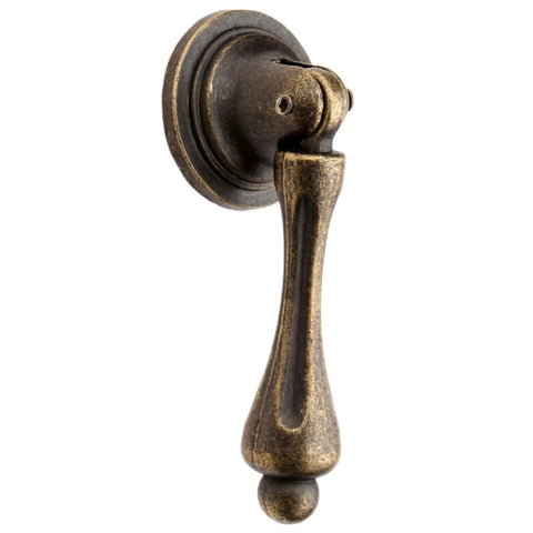 Antique Bronze Zinc Alloy Drawer Cabinet Pull Handle Knob Set of 4 2.36 Inch Length Durable Metal Hardware for Drawers Dressers Cupboards Ideal for DIY Furniture Renovation and Retro Styling