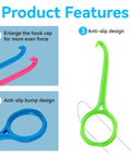 Clear Aligner Remover Tool Set For Easy Gentle Removal Of Aligners And Retainers Includes Chewies For Quick Comfort No Sweat Pain Free Removals For Invisible Braces Everyday Care, green plastic, anti-slip hook