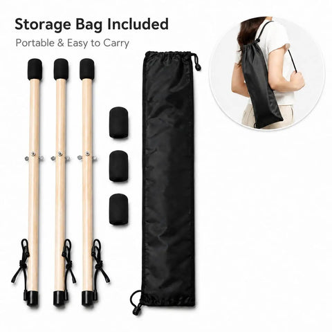 Adjustable Solid Wood Handpan Drum Stand With Carry Bag And Three Replacement Foam Pads For 10 To 22 Inch Steel Tongue Hang And Panda Drums Built Tough With Zero Wobble So You Stay Locked In During Every Session