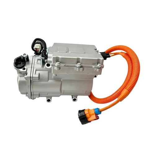 Heavy Duty EV AC Compressor Built To Handle Business And Keep Your Ride Cool Compatible With Aeolus E70 320V close-up view.