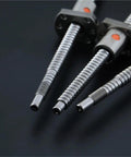 SFU1204 Ball Screw for Automation Equipment Up To 3 Meters, precision steel components for CNC and robotics use
