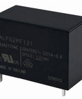 Heavy Duty 12V DC Coil Power Relay 33A SPST NO Four Pin Through Hole PCB Mount black relay with printed specifications.