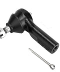 Golf Cart Steering Outer Tie Rod End Ball Joint Replacement For EZGO TXT MPT 2001 Up Gas And Electric Not RXV Direct Fit OEM Grade With Durable Steel Construction For Long Lasting Steering Performance And Easy Install, black steel with cotter pin