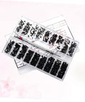 Kickass Miniature Screw Set Countersunk Flat Head Screws In Slick Storage Case for glasses repair and DIY jobs in organized plastic case.