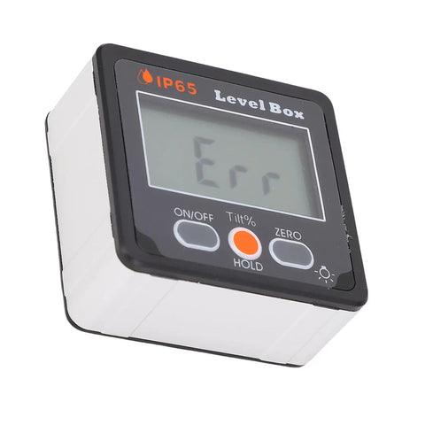 Built Tough Heavy Duty Digital Angle Finder With Crisp Backlit LCD Screen and Rock Solid Magnet Magnetic Level Box Inclinometer