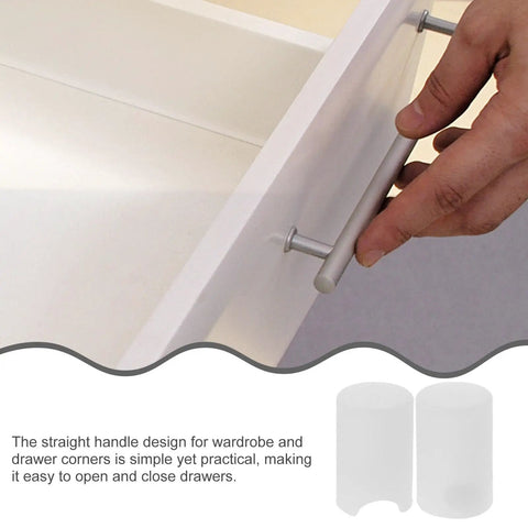 Silicone Round Corner Protectors For Wardrobe And Drawer Handles, white silicone edge guards with hand opening drawer handle