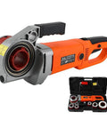Badass 2300W Electric Pipe Threader 110V Portable Threading Machine Kit with six dies in rugged carry case.
