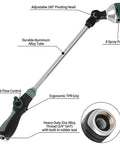 24 Inch Garden Hose Watering Wand With 8 Spray Patterns, Thumb Flow Control, pivoting head, ergonomic TPR handle design