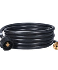 12ft black propane hose with brass fittings, Propane Hose 1lb To 20lb Adapter For 12 Foot Connection