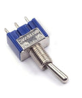 AC125V 6A SPDT On On Toggle Switch with 3 Terminals 6mm Thread Latching 2 Position for DIY Electronics Projects